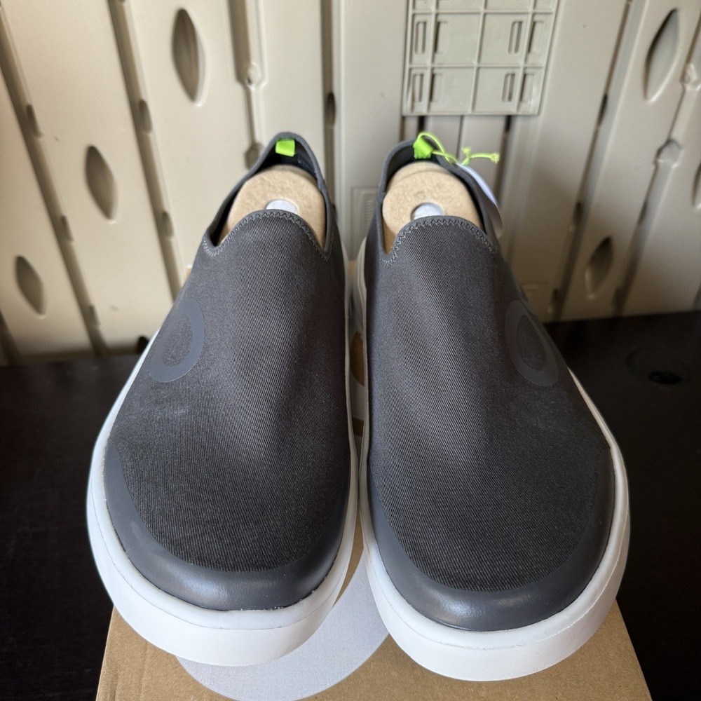 Oofos OOmg Eezee Men's Size 12.5 Slip On Recovery Sneakers Gray Comfort Shoes - Picture 4 of 9